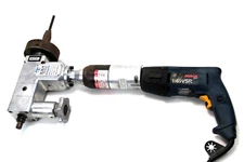 Tri Tool Bevelmester Pipe Beveler Model 203B w/ Bosch 1169VSR Dual Torque Drill