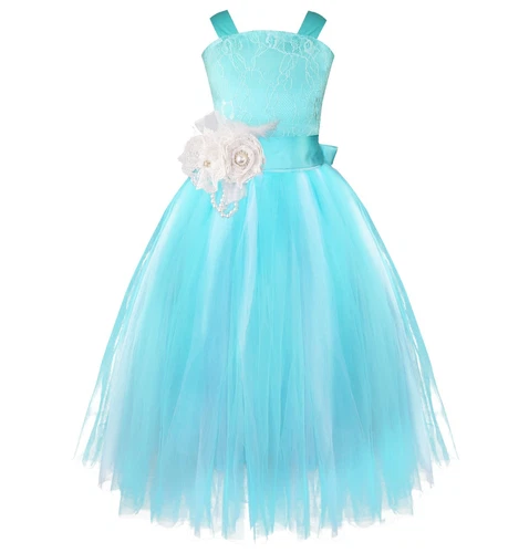 Flower Girl Dress Pageant Wedding Bridesmaid Formal Kids Party Princess Dresses - Picture 54 of 83