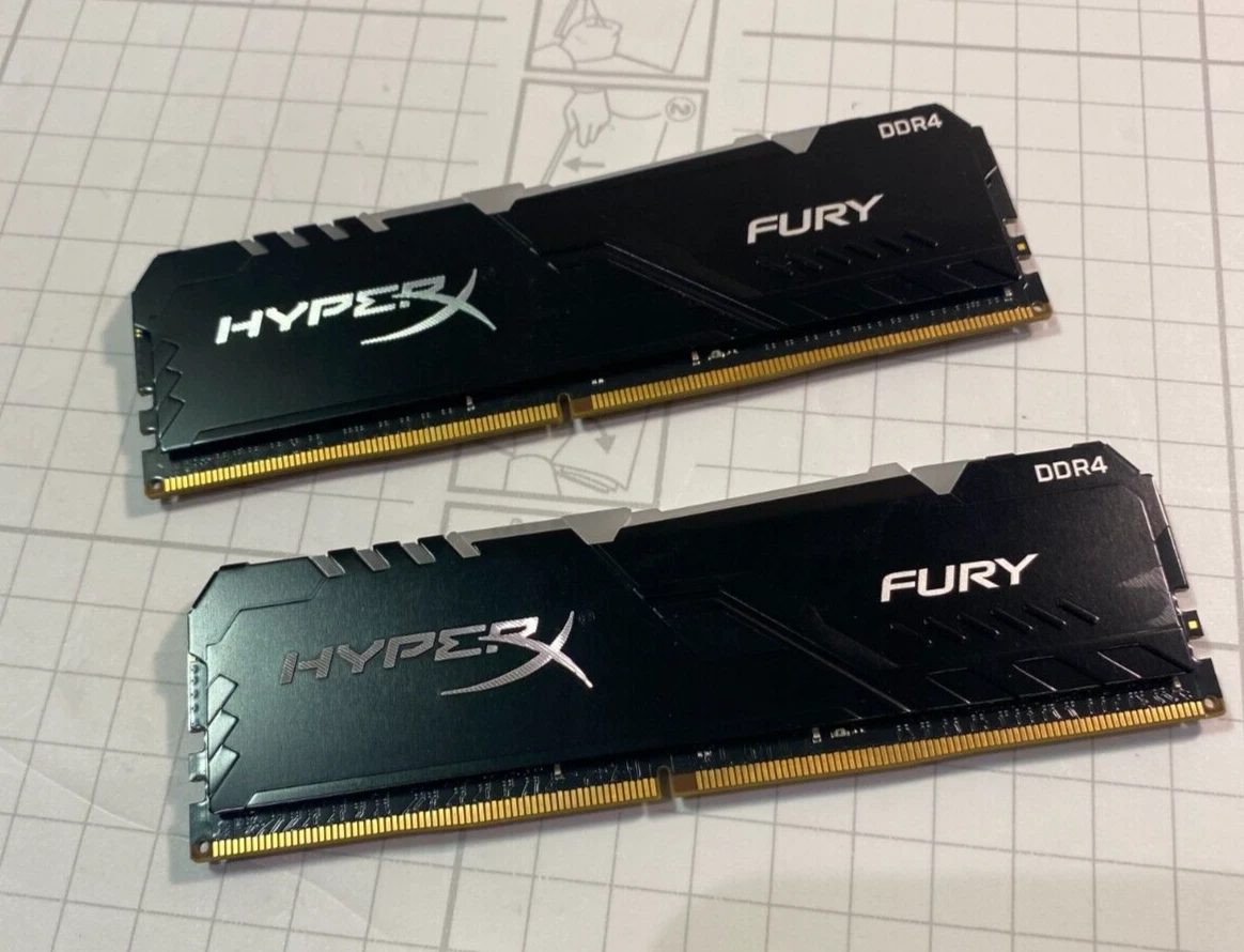 Hvem bruger bejdsemiddel HyperX Fury RGB 32GB 3000MHz DDR4 Ram CL15 DIMM (2*16GB) RGB HX430C15FB3AK2/ 32 | eBay