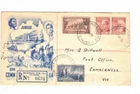 Australia 1951 Jubilee Registered FDC,cds RICHMOND NORTH Vic