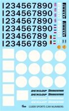 Gofer  1/24-1/25 Racing Sport Car Numbers & Logos  GOF11009-NEW