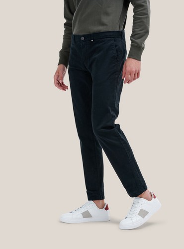 Pantaloni uomo chino slim fit elasticizzati skinny in cotone neri jeans da  tg 48 | eBay