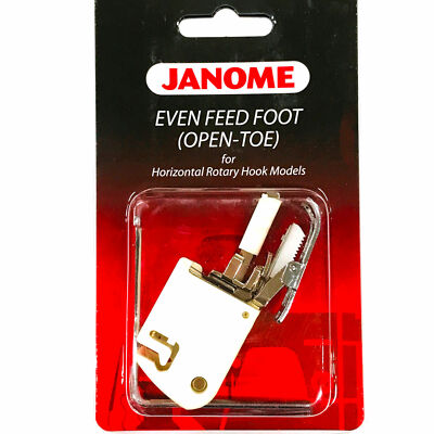 Genuine Janome Even Feed Foot Open Toe for Rotary Hook Machines Part# 200339007