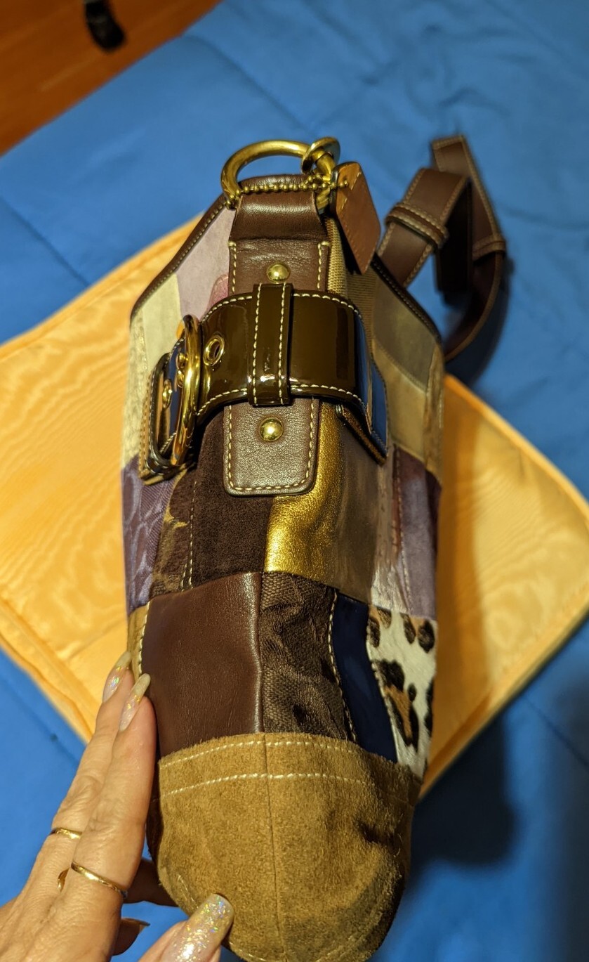 COACH Patchwork Limited Edition Leather Suede Cro… - image 19