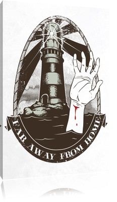 Far away from home white Leinwandbild Wanddeko Kunstdruck