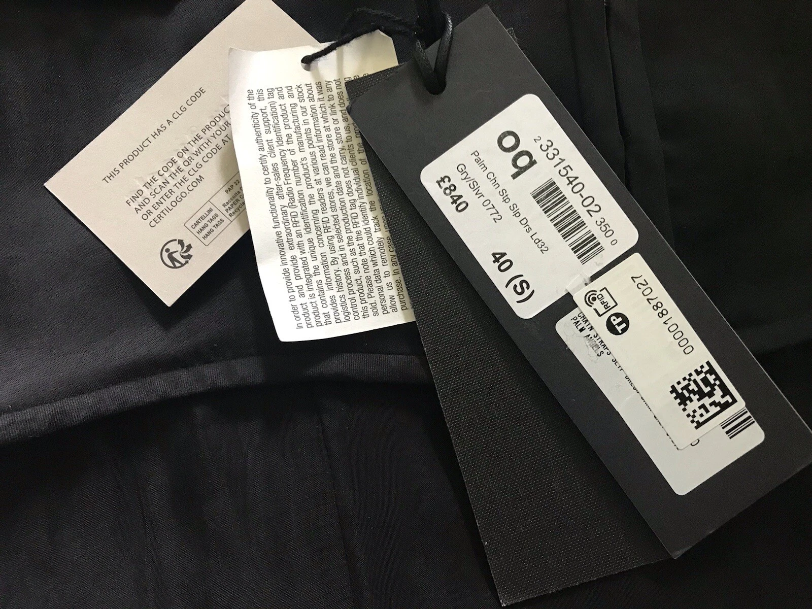 Mini abito slip cinturini catena Palm Angels