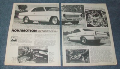 1966 Chevy II Nova SS Hardtop Pro Street Vintage Article ''Novamotion''