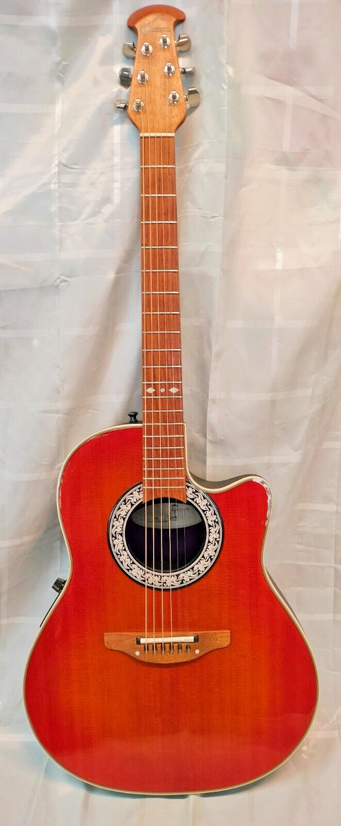 OVATION Custom BALLADEER 1860 Acoustic Guitar Halbakustisch Made