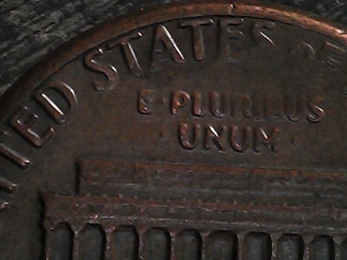 1985 P Lincoln Memorial Penny Off Center - Picture 10 of 11