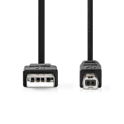 USB 2.0 Kabel A / B Stecker männlich 10 W | 480 Mbps Pc Drucker Scanner 3m