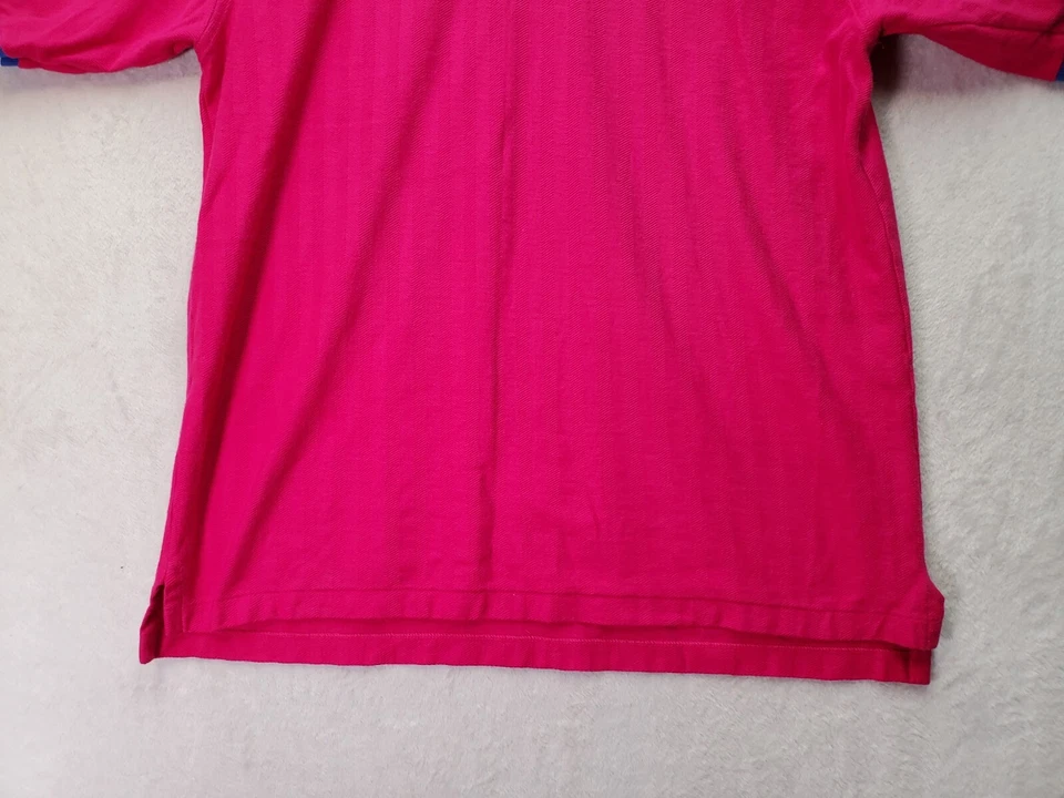 Polo de golf Ping by Karsten para hombre grande magenta 100 % algodón manga corta abertura Foto 3 de 4
