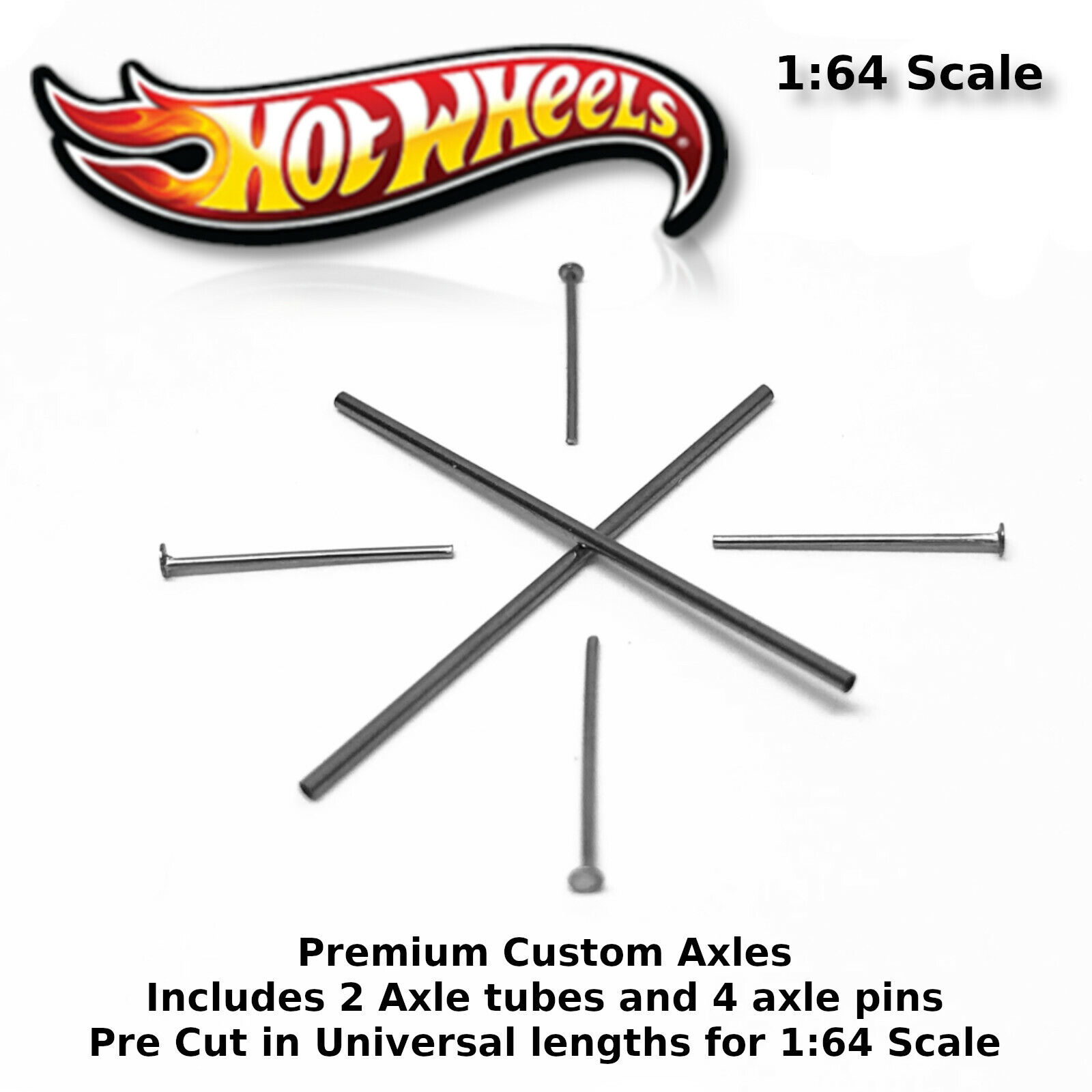 Hot Wheels Premium Adjustable AXLES for Real Riders Wheels Rims Tires 1/64 Scale