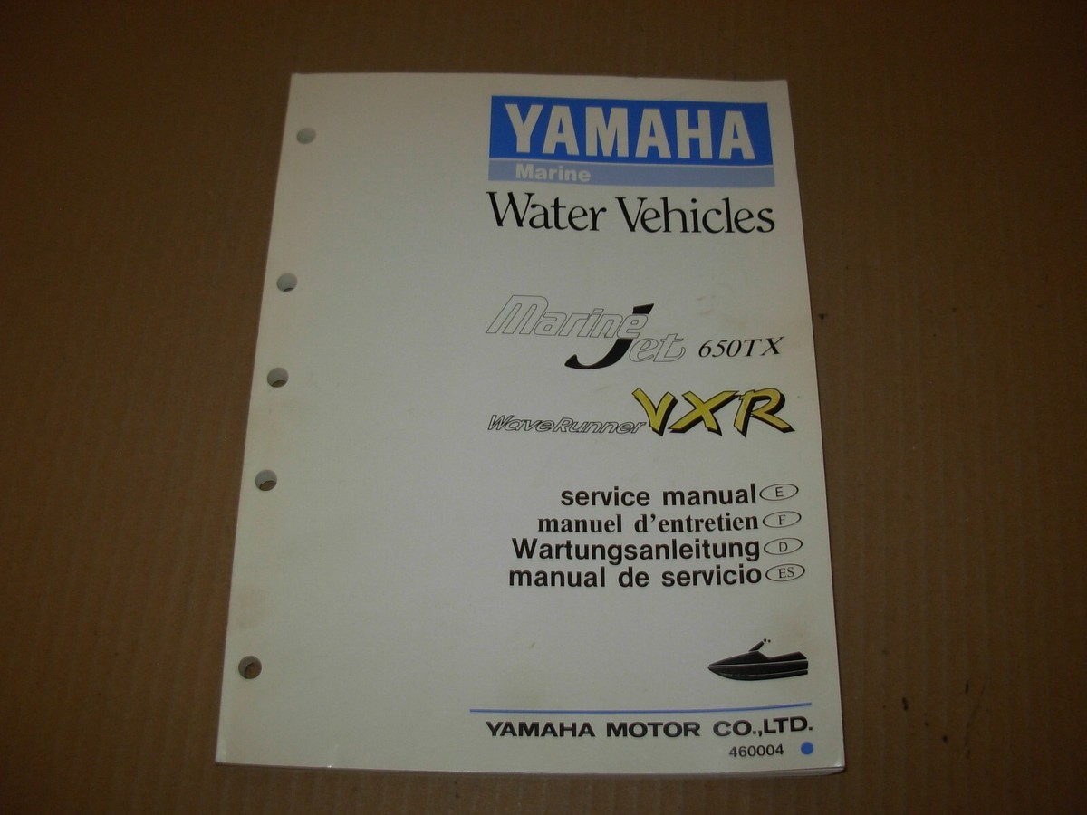 1992 Yamaha Marine Jet 650TX WaveRunner VXR Watercraft Service 