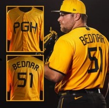 NEW PITTSBURGH PIRATES DAVID BEDNAR YOUTH JERSEY XL CITY CONNECT SGA 6/23/2024!