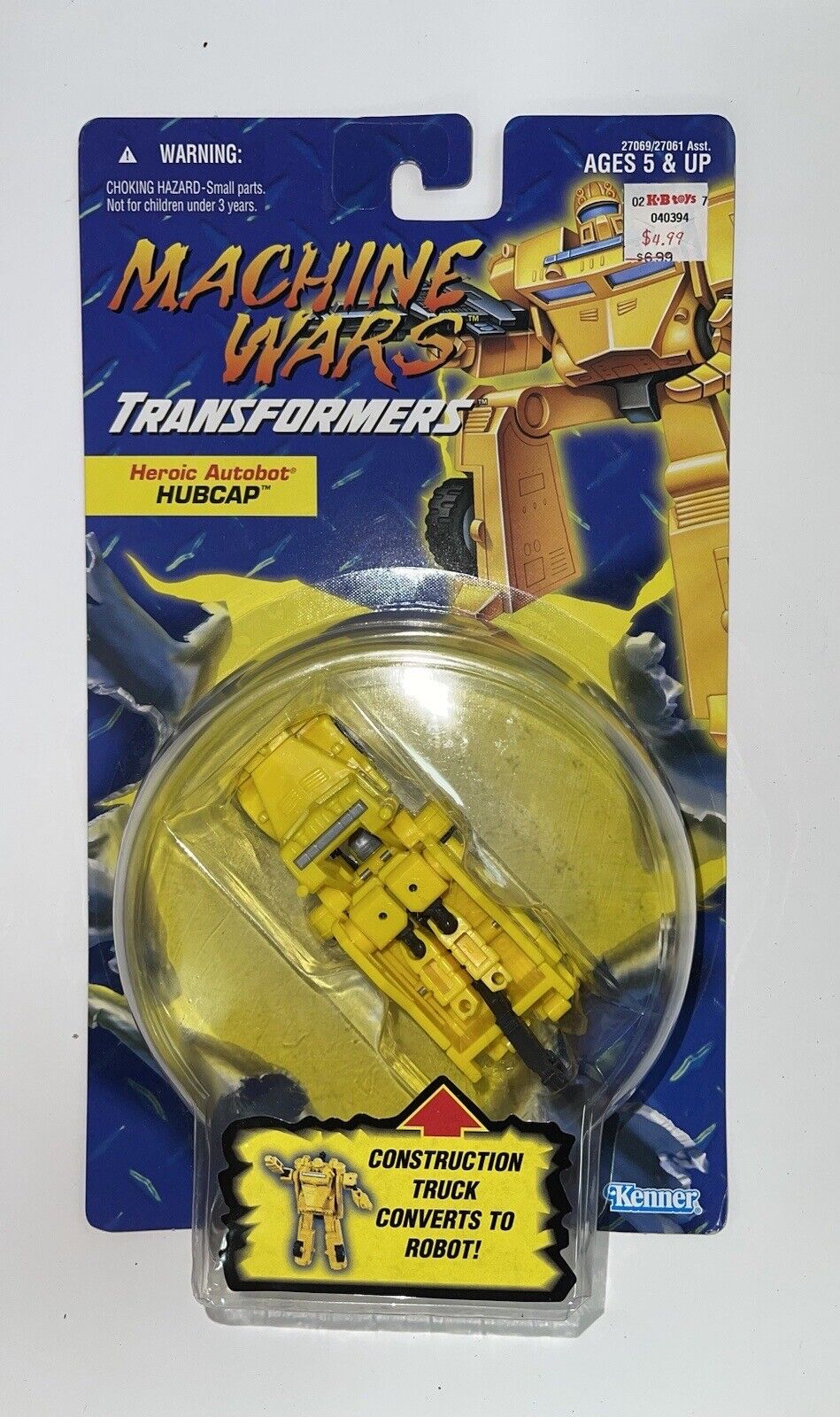 Kenner Transformers Machine Wars Heroic Autobot Hubcap