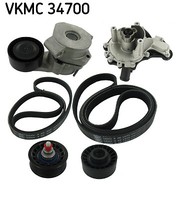 SKF Vkmc 34700 Wasserpumpe + Keilrippenriemensatz For CitroËN Fiat Ford Peugeot