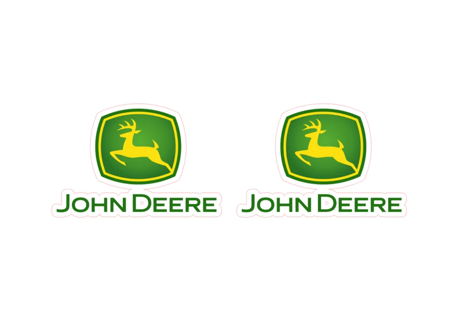 Set of 2 Classic John Deere Stickers Decals 3" or 5" Tractor Black or Green - Image 3 of 4