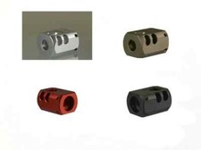 Black,Tan,Red,Silver 9/16x24 TPI Thread Muzzle Brake Compensator For .40
