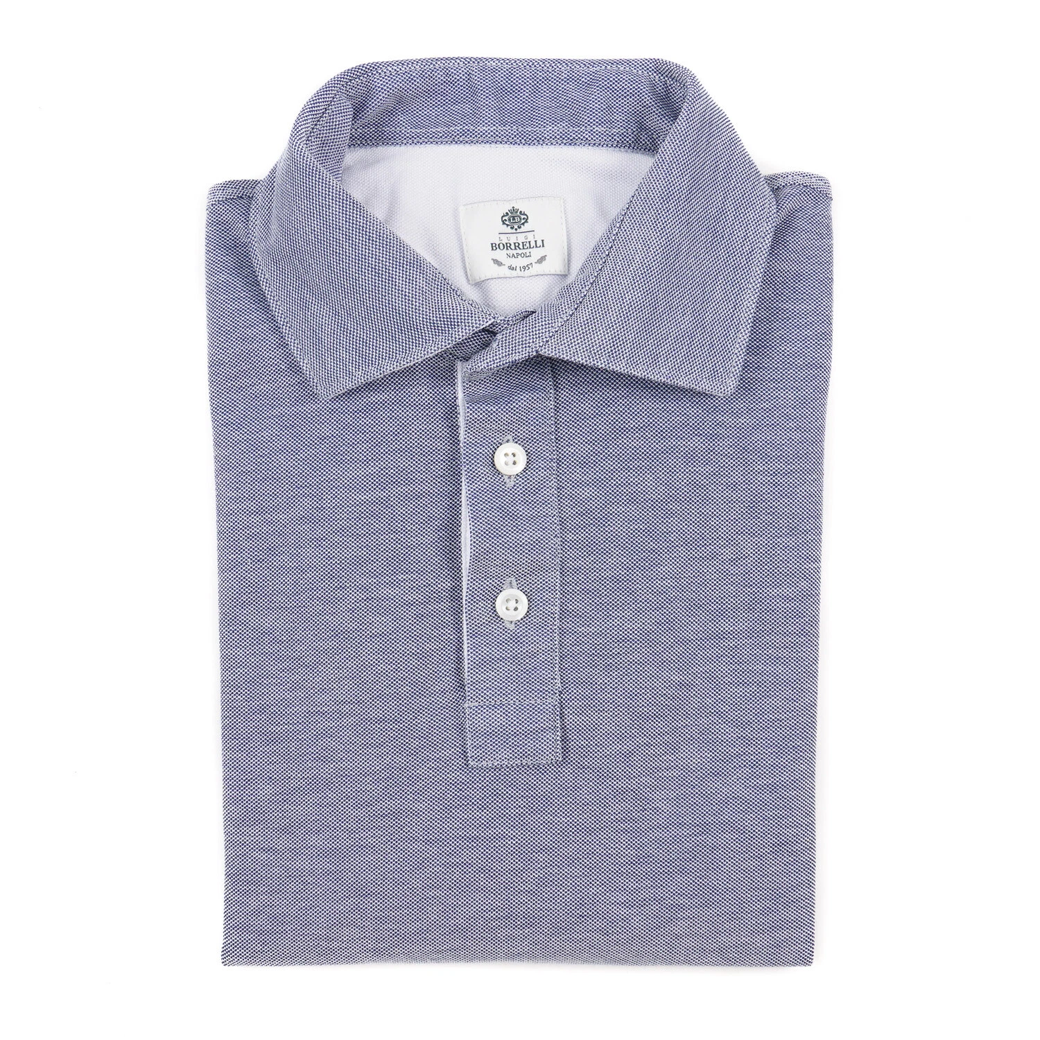Borrelli Napoli Blue Pique Knit Cotton Polo Shirt S (Eu 46) NWT $350
Opens in a new window or tab