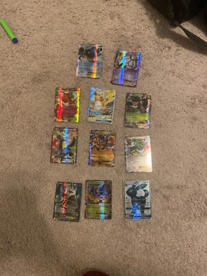 Rare Pokémon cards. Holographic cards with total value over $500