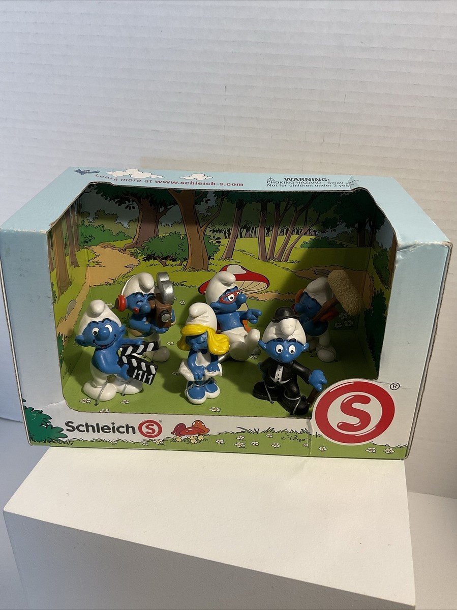 Lot 10 Schtroumpfs PEYO - Schleich, Pitufo, Puffi - Figurines Rares - Voir Photos