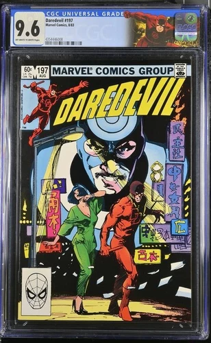 Daredevil 197 - 1st Lady Deathstrike Yuriko 1983 - Custom Label - CGC Graded 9.6