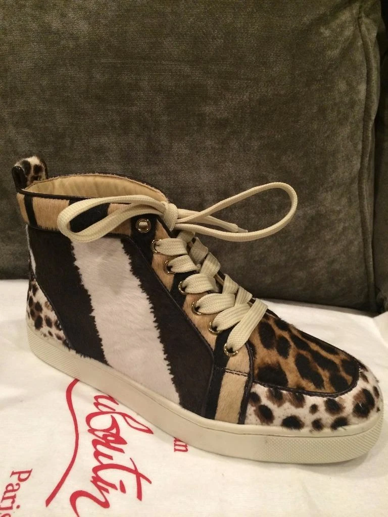 Christian Louboutin RANTUS ORLATO Pony Flat Top Sneakers | eBay