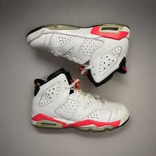Size 5.5y - Jordan 6 Retro GS White Black Infrared 2018 384665-123 Youth Boys