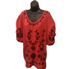 Women’s Free People Red Embroidered Dress Size XS