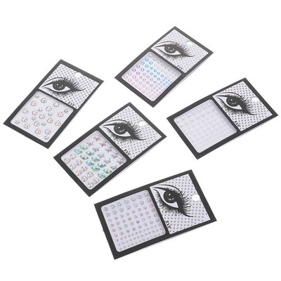 5 Sheets Perlen Sticker Aufkleber Strassaufkleber Klebstoff -Strasssteine