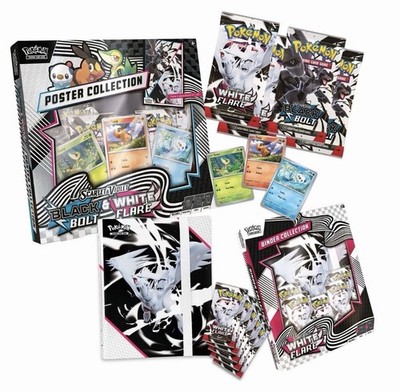 Sams Club Pokemon White Flare Binder Collection and Poster