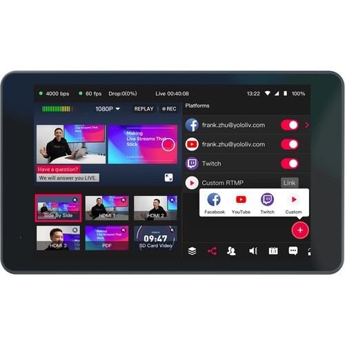 Yololiv YoloBox Pro Portable Multi-Camera Live Streaming and