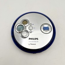 Philips Expanium CD MP3 Player EXP2461 Portable Silver Blue 100s ESP - Works 