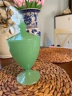 Vintage 1920's Fenton Jadeite Lidded Compote NO CHIPS or CRACKS