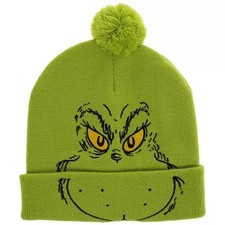 Dr. Seuss Grinch Face Beanie