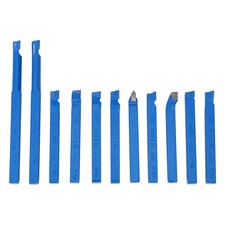 11pcs 8*8mm Lathe Tools Carbide Tipped Weld Milling Cutting Turning Tool Set♡