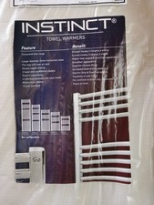 POCHINS INSTINCT 1200 400 TOWEL WARMER RADIATOR CHROME FLAT ROUND REF4992