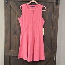 Jarrett Bay Clothing Co. Women's Sleeveless Shirt Dress Pink Size Large NWT/NEW