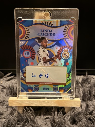 Topps Real Madrid Team Set 2024/2025 - Linda Caicedo - 032/250 Autogrammkarte