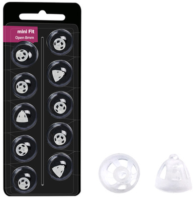 2x EWANTO Oticon  mini Fit 10er 8 mm Vent Bass Kuppeln Schirmchen für oticon