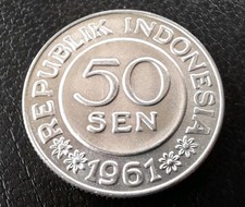 M&uuml;nze 50 Sen Indonesien 1962
