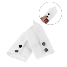 1 Pair White Cotton Detachable Sleeve Cuffs Women Reusable Wrist Costume Decor