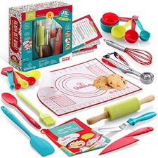 31-Piece Kids Baking Tools Set Real Cooking Utensils for Children Baking Set