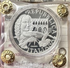 Moneda 500 liras República Italiana Vivaldi 1991 sellada PRUEBA