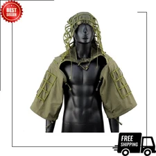 Ghillie Suit Foundation, Ripstop, Camouflage Tactical Ghillie Hood