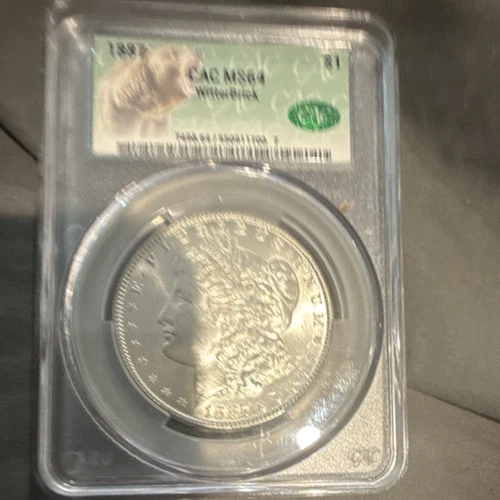 Morgan Dollar 1887 MS64 CAC Certified Silver $1 Coin Philadelphia