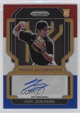2022 Panini Prizm Rookie Red White & Blue 40/50 Hoy Park Jun #RA-HP Auto 4at