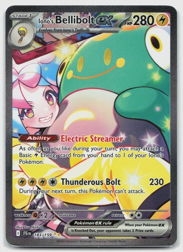 Iono's Bellibolt ex 183/159 (NM) - Journey Together - SIR - Pokemon TCG