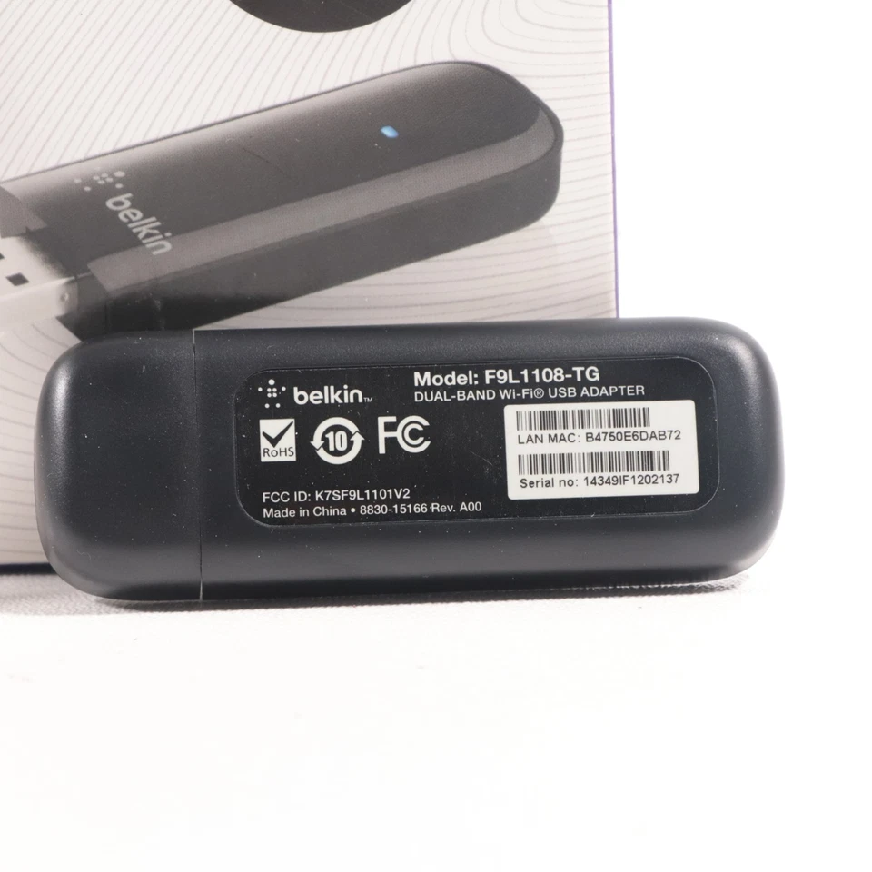 Belkin N600 DB Wireless Dual-Band USB Network Adapter - Image 2 of 2
