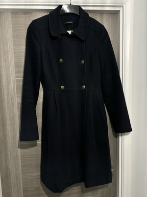 Wool Jacket Trench Laura Clement Laura Clement La Redoute Navy